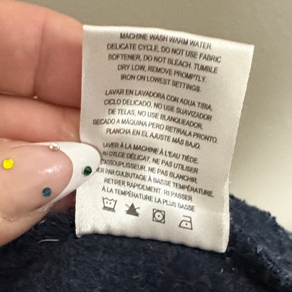 Women's Navy Full-Zip Knit Jacket - Picture 6 of 7